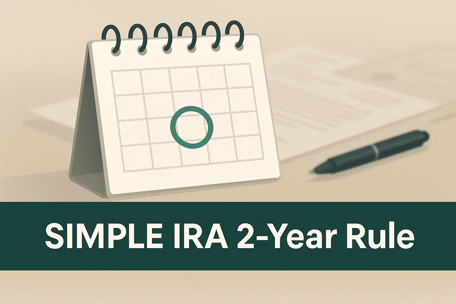 SIMPLE IRA 2-Year Rule (2025): Exact Roll-Anywhere Date + 1-Field Calculator 2 SIMPLE IRA 2-Year Rule.